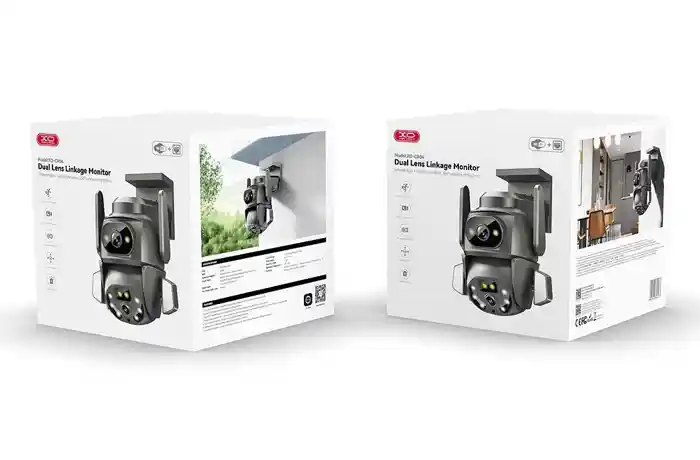 XO CR04 400W Pixel Dual Screen Outdoor Dome Dual lens linkage monitor home camera